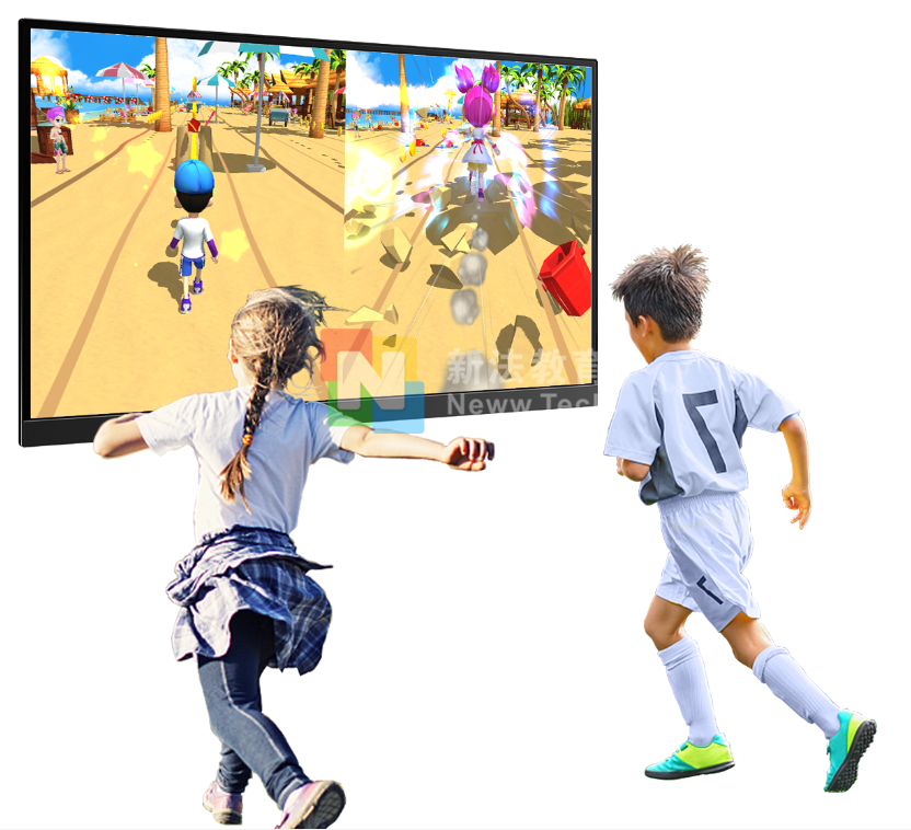 智能体育推动青少年体能素质，新法教育互动运动教室！