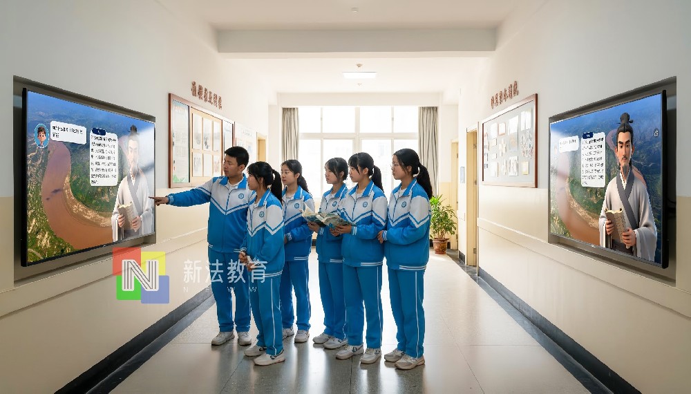 新法教育AI科技体验墙：为现代化校园装上“智慧引擎”-人工智能教学