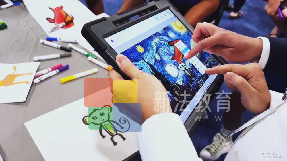AI艺术创作+多人协同，新法教育AI美育互动教学激发学生创意与协作能力